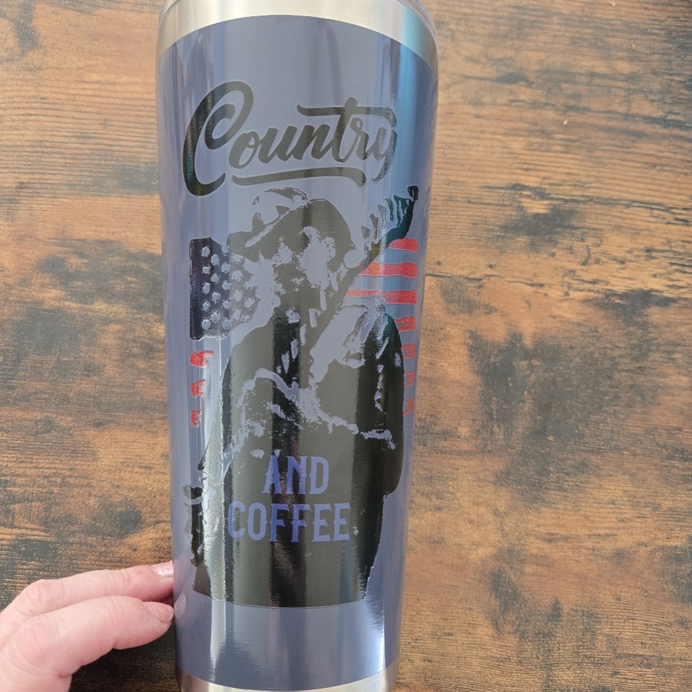 Country Music and Coffee 32oz Tumbler